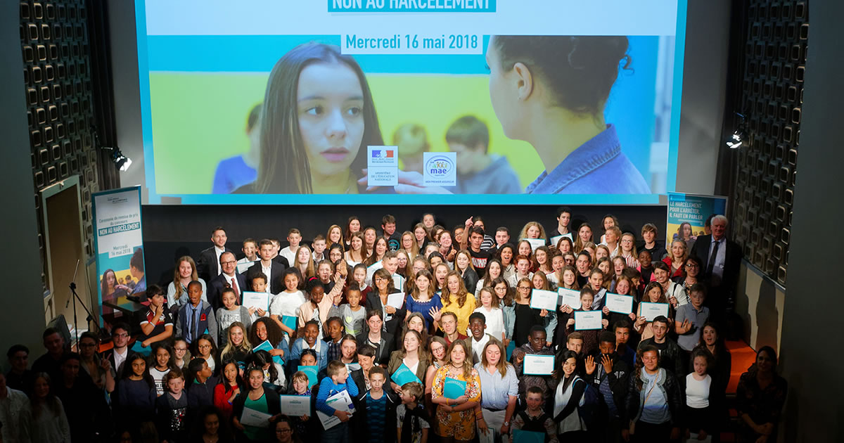 Remise des Prix Nationaux « Non Au Harcèlement  » 2018