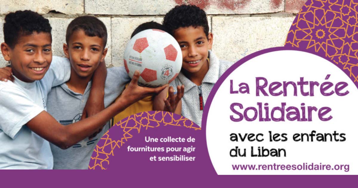 La Rentrée Solidaire 2021 pour les enfants du Liban