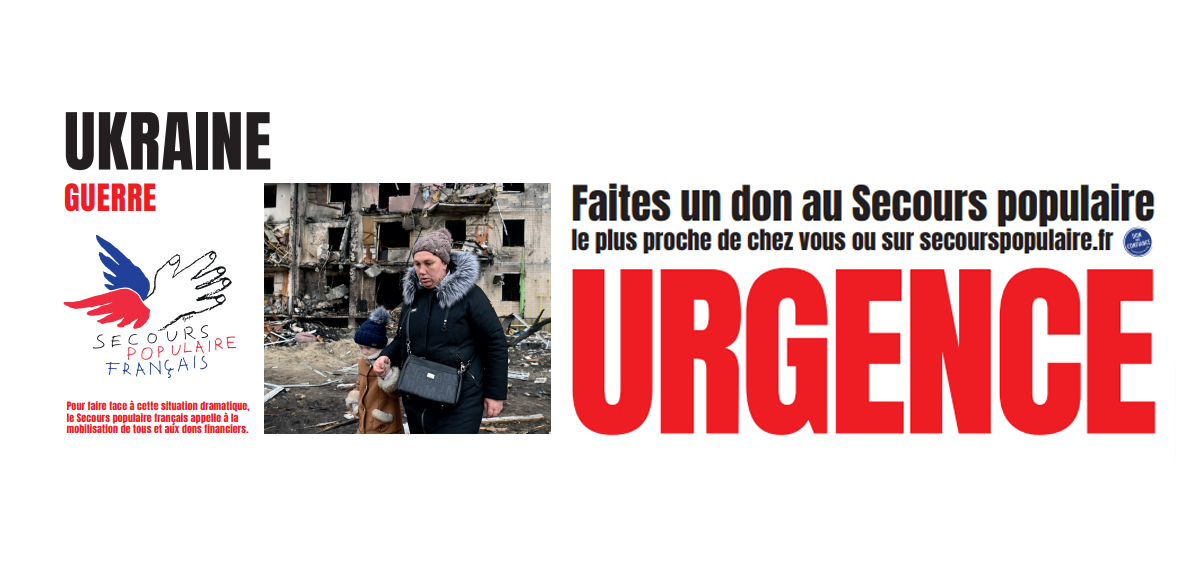 Ukraine : la MAE relaie l'appel aux dons du Secours populaire français