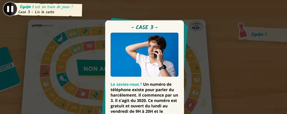 Aperçu Jeu de l'oie harcèlement