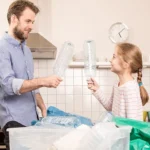 Recyclage des déchets en famille