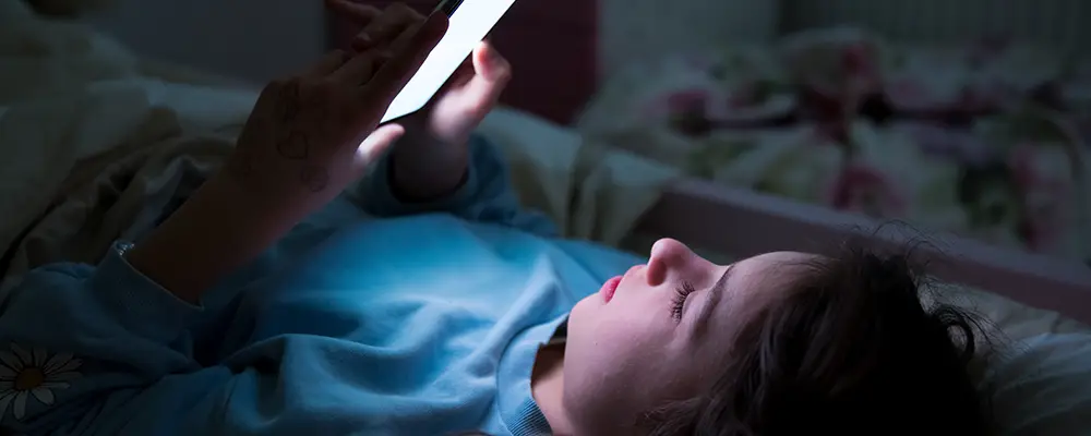 Éviter les écrans avant d'aller se coucher