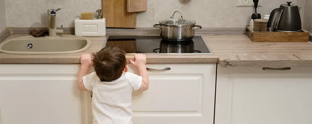 Risques de brûlure dans la cuisine