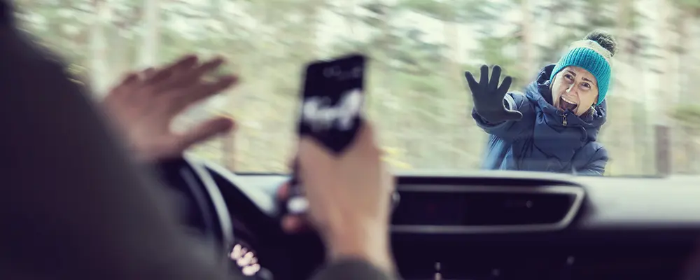 Accident téléphone au volant