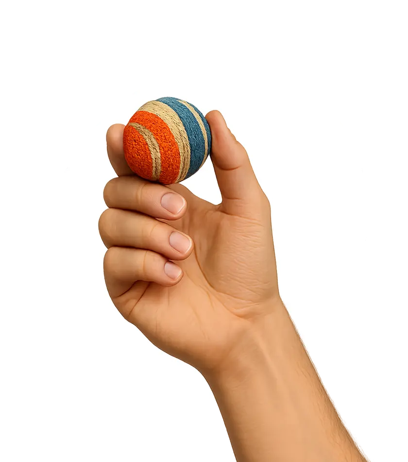 Main avec une balle