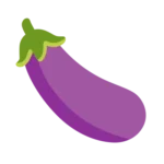 Emoji aubergine